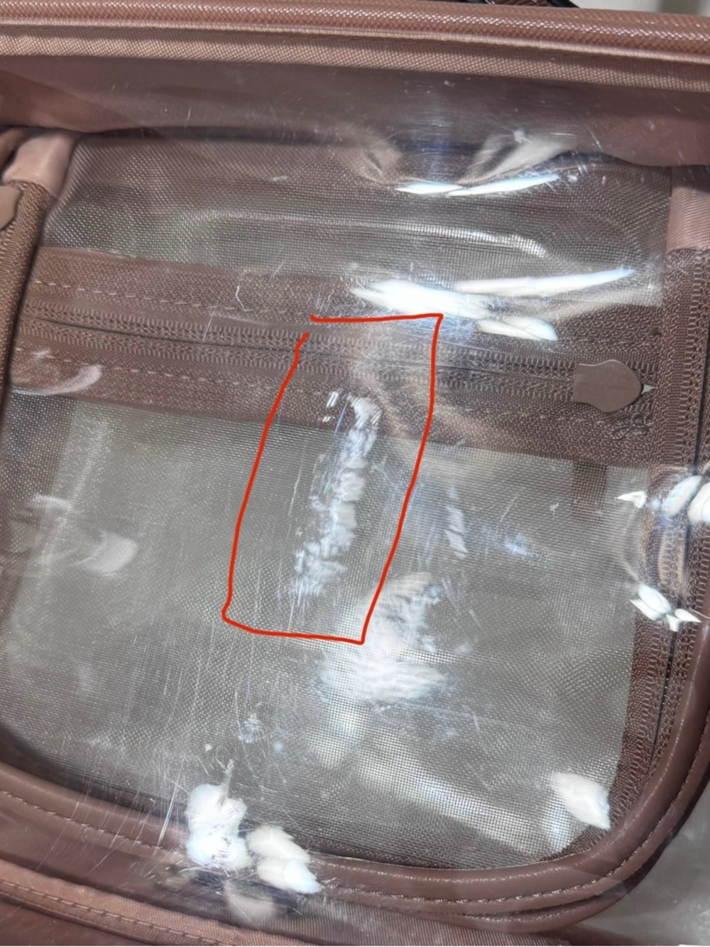 Calpak Medium Mauve Clear Cosmetics Case - Picture 8 of 9